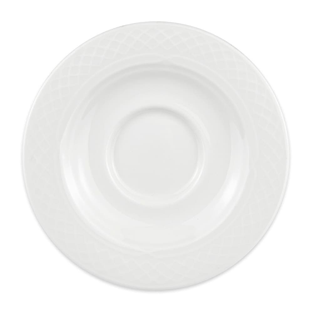 Homer Laughlin HL8846900 5 5/8" Round Kensington Saucer - China, Ameriwhite