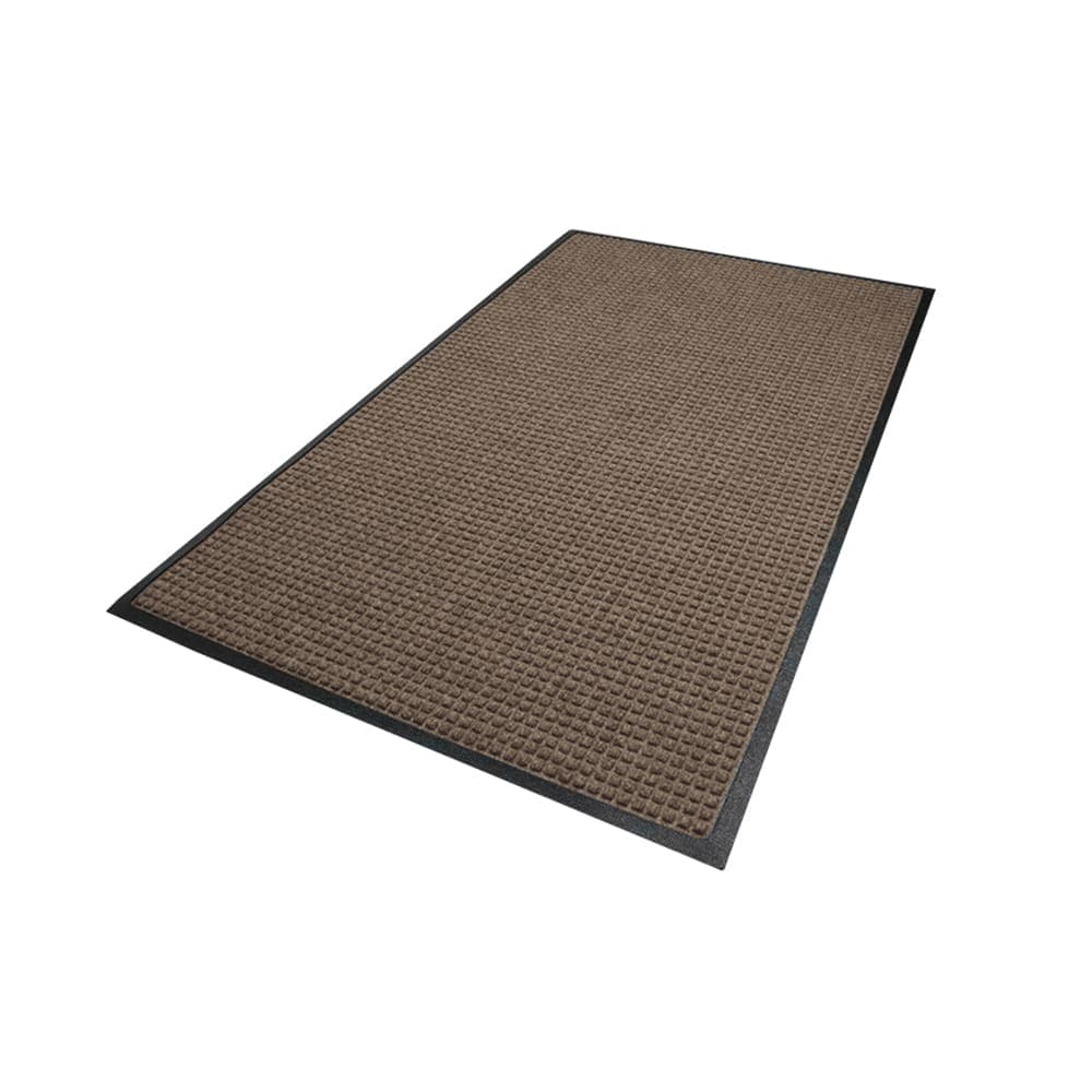 M+A Matting Waterhog Squares Classic Entrance Mat w/ Smooth Backing, 2' x 3', Dark Brown (2005223170)