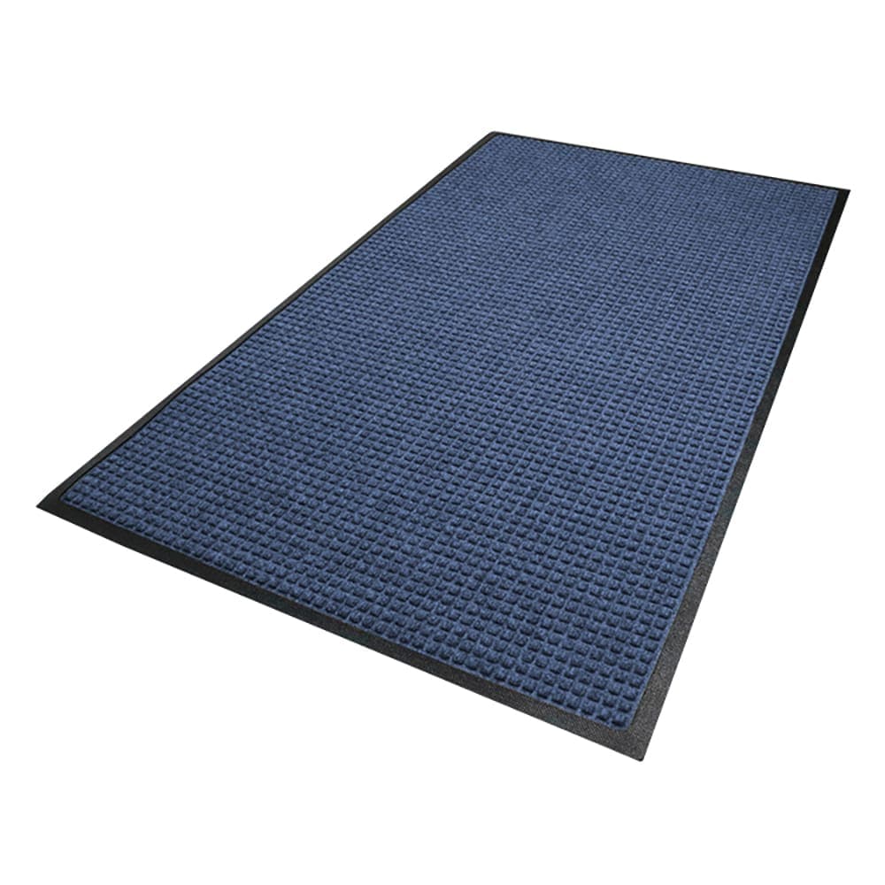 M+A Matting Waterhog Squares Classic Entrance Mat w/ Smooth Backing, 3' x 10', Navy (20061310170)