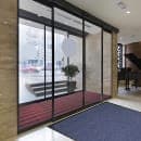 M+A Matting Waterhog Squares Classic Entrance Mat w/ Smooth Backing, 3' x 10', Navy (20061310170) thumbnail 3