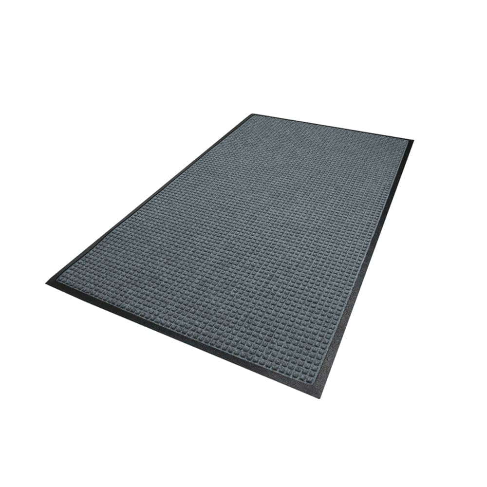 M+A Matting Waterhog Squares Classic Entrance Mat w/ Smooth Backing, 3' x 5', Charcoal (2005435170)