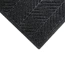 M+A Matting Waterhog Max Herringbone Classic Fashion Entrance Mat w/ Smooth Backing, 4' x 6', Black Smoke (22417046170) thumbnail 2