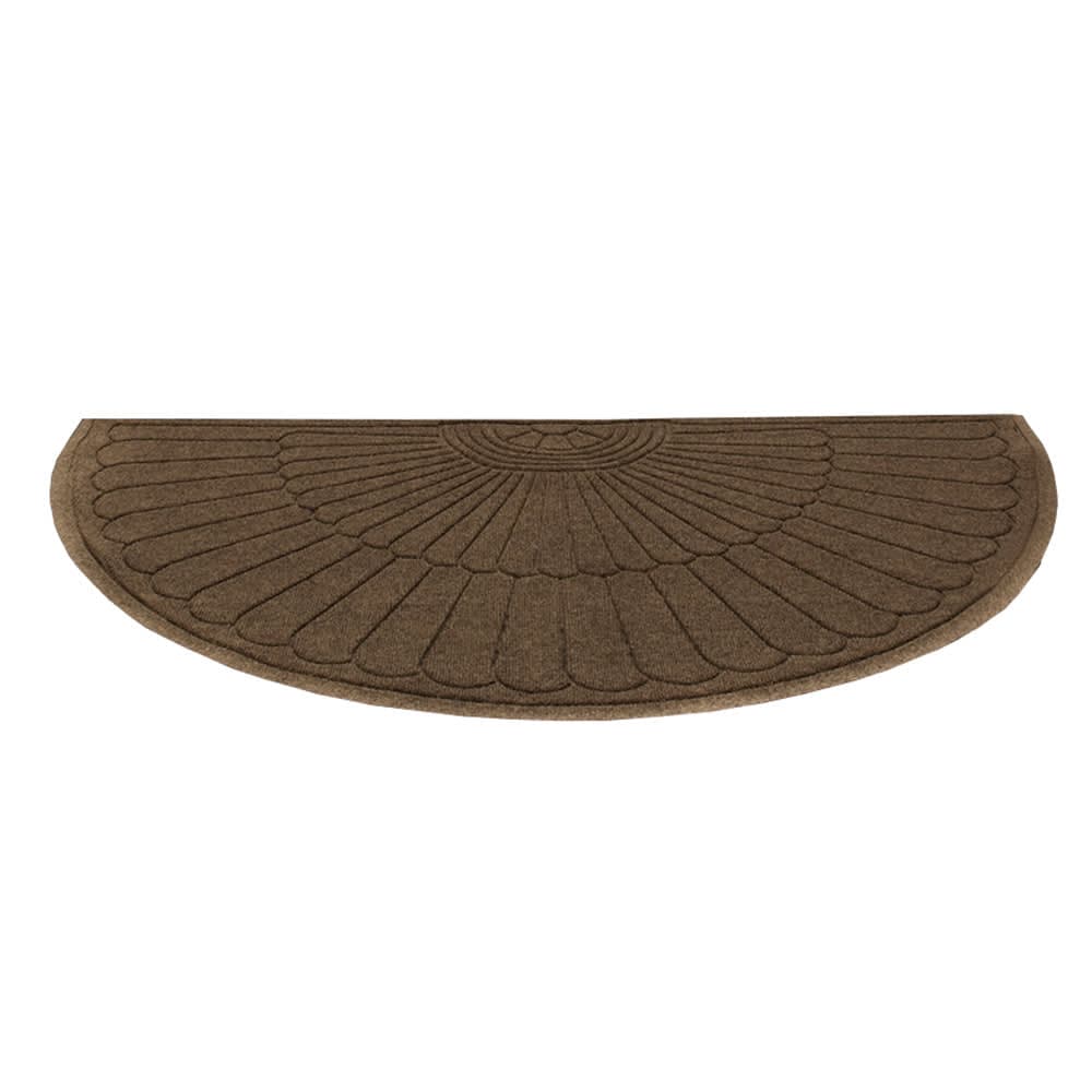 M+A Matting Waterhog Max Grand Entrance Mat w/ Smooth Backing, Half Oval, 6' x 3 3/10', Chestnut Brown (224675633170)