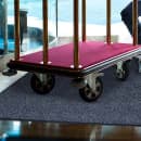 M+A Matting Waterhog Max Diamond Entrance Mat w/ Smooth Backing, 4' x 16', Black Smoke (229570416170) thumbnail 3