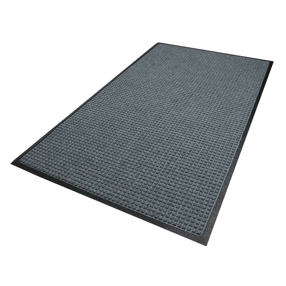 M+A Matting Waterhog Squares Fashion Entrance Mat w/ Smooth Backing, 4' x 10', Bluestone (28058410170)