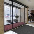 M+A Matting Waterhog Squares Fashion Entrance Mat w/ Smooth Backing, 4' x 12', Charcoal (28054412170) thumbnail 3