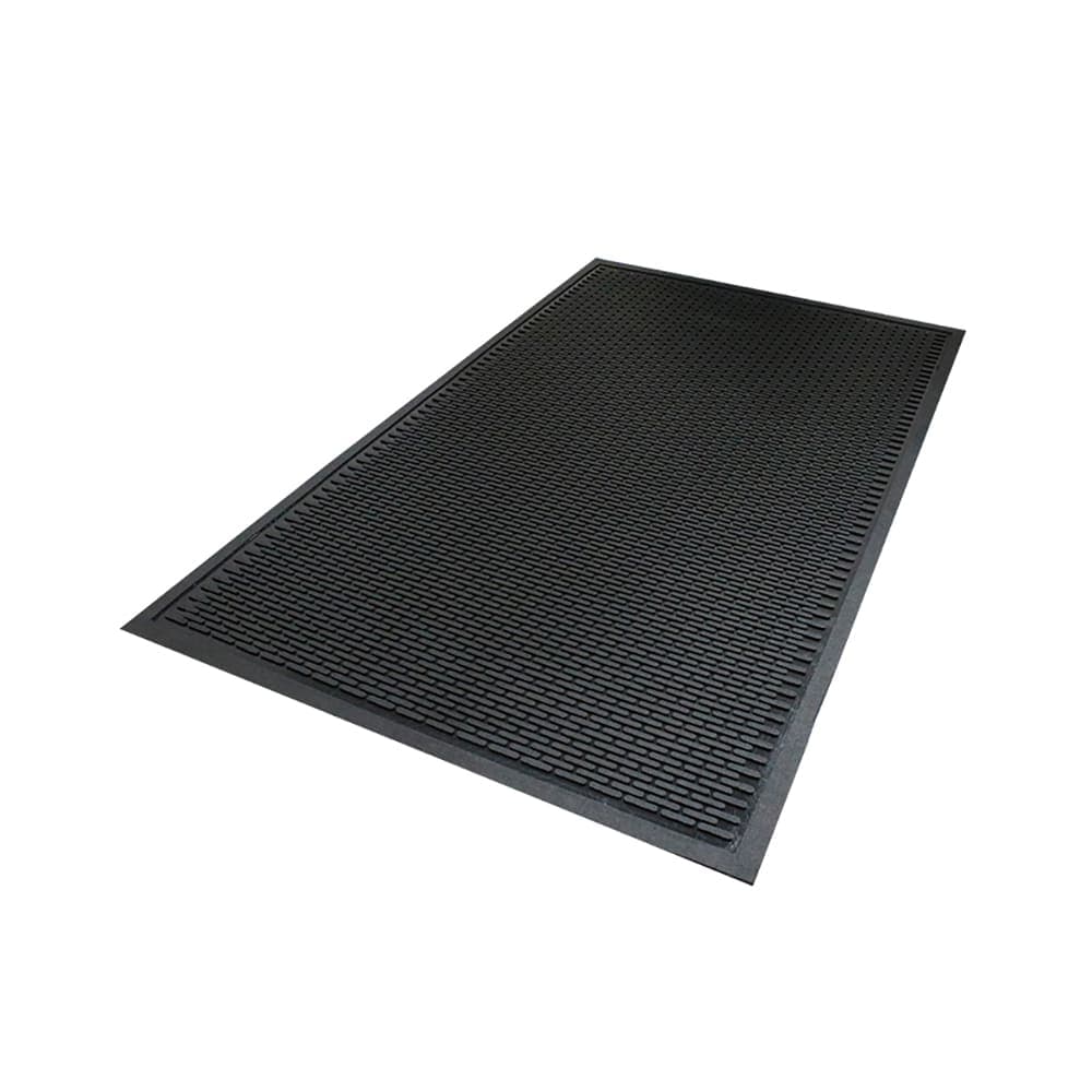 M+A Matting SuperScrape Drainable Slip Resistant Mat, 3' x 5', Black (555035100)