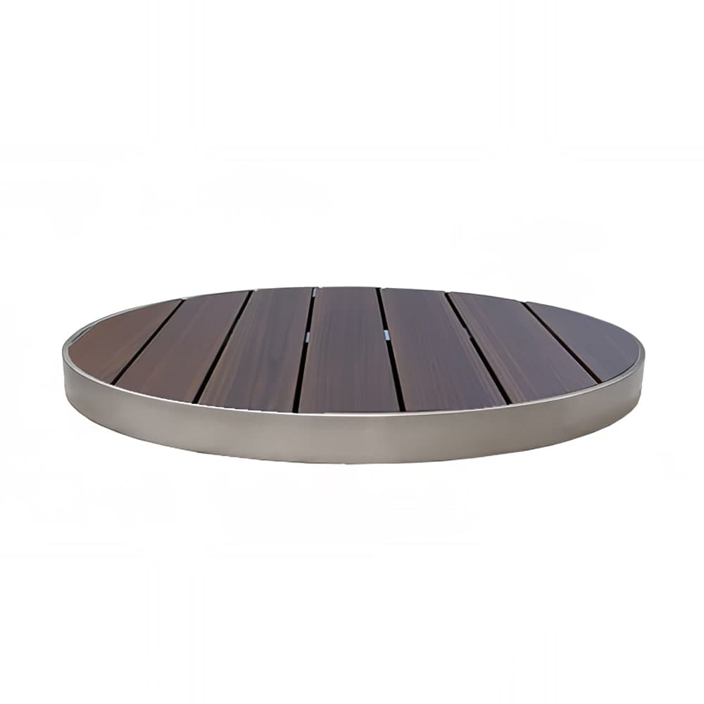emu 35" Round Sid Outdoor Table Top - Aluminum, Wenge (A1482)