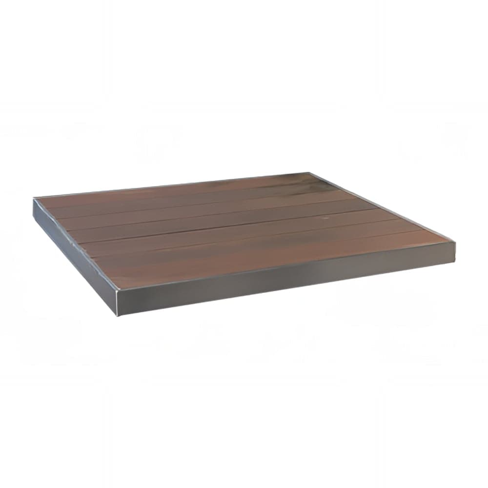 emu 30" Square Sid Outdoor Table Top - Aluminum, Wenge (A1491)