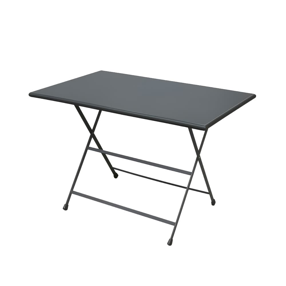 emu 44" Rectangular Folding Table w/ Antique Iron Steel Top, 29 1/2"H (331)