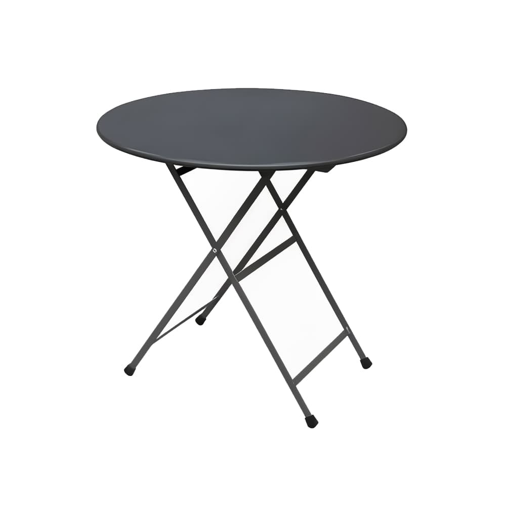 emu 32" Round Folding Table w/ Antique Iron Steel Top, 29 1/2"H (346)