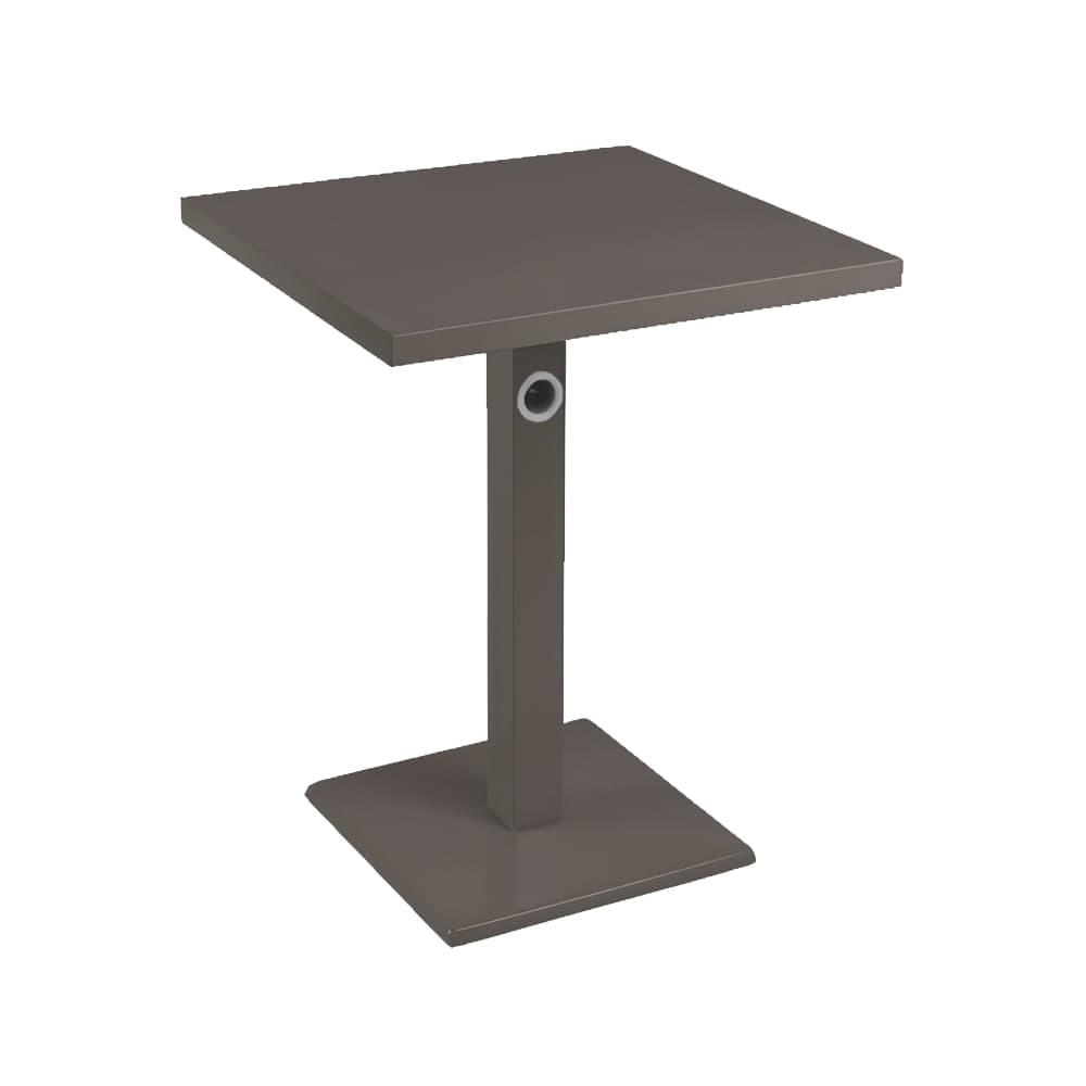 emu 32" Square Lock Indoor/Outdoor Table - Steel, Antique Bronze (473K)