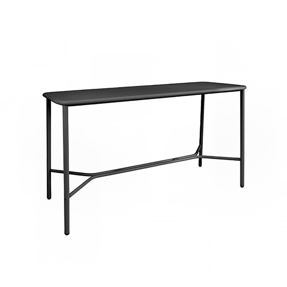 emu Rectangular Outdoor Yard Bar Table - 72" x 28", Aluminum, Bronze (538)