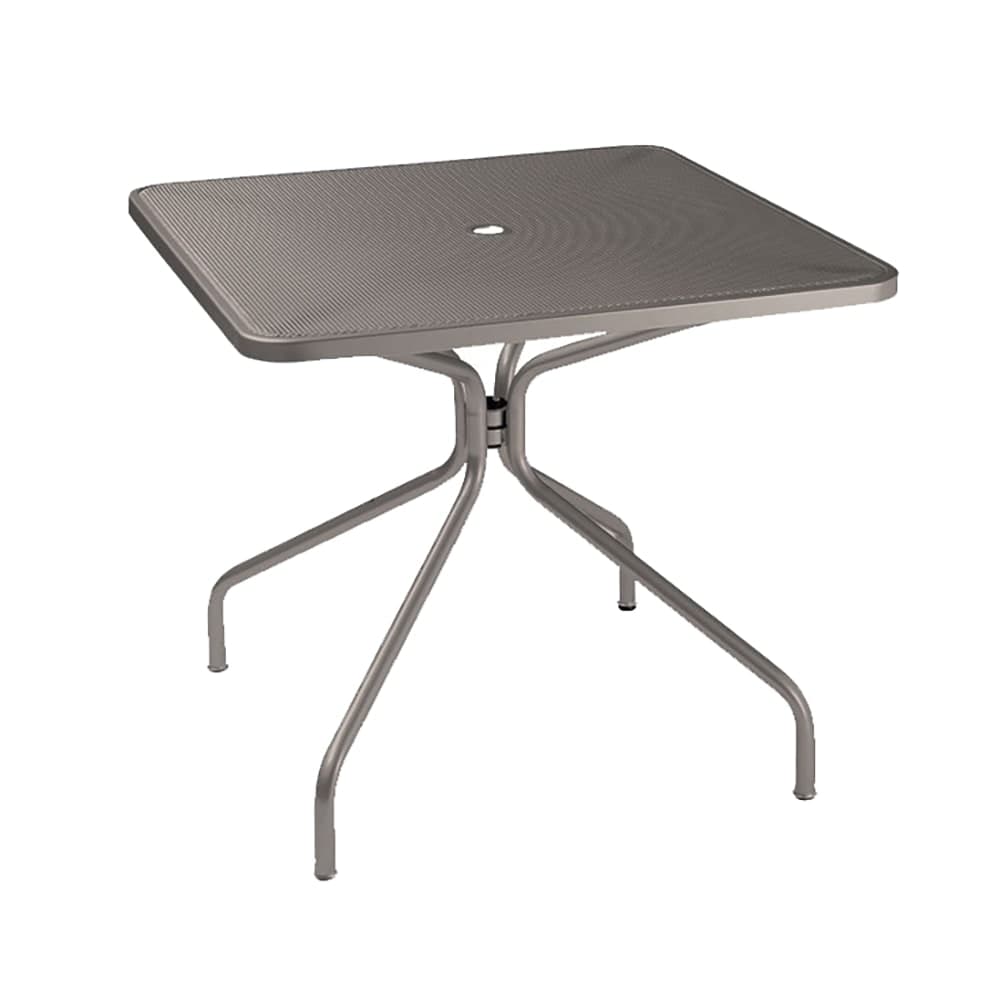 emu 36" Square Cambi Indoor/Outdoor Table w/ Umbrella Hole - Steel, Antique Bronze (802)