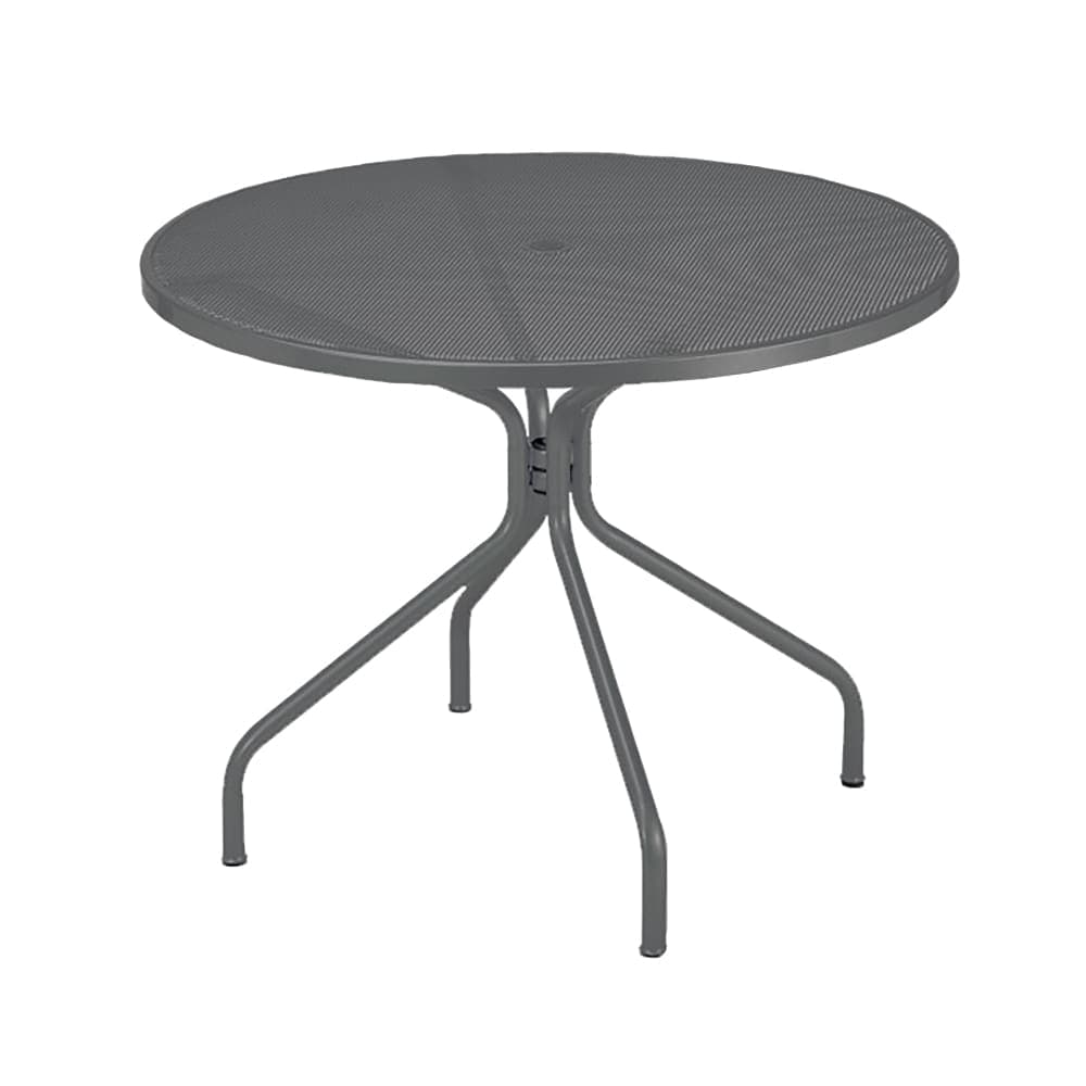 emu 42" Round Cambi Indoor/Outdoor Table w/ Umbrella Hole - Steel, Antique Iron (804)