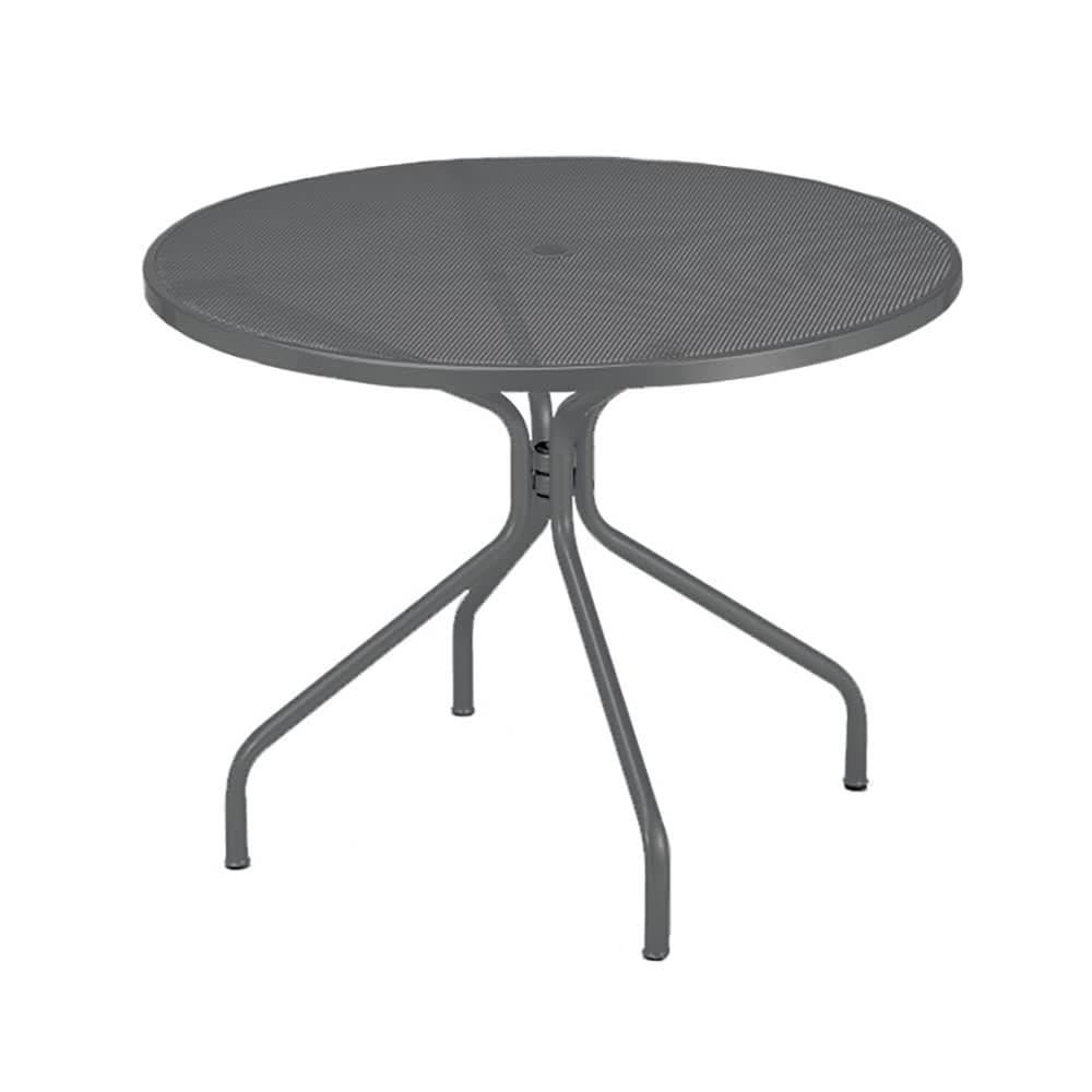 emu 48" Round Cambi Indoor/Outdoor Table w/ Umbrella Hole - Steel, Antique Iron (805)