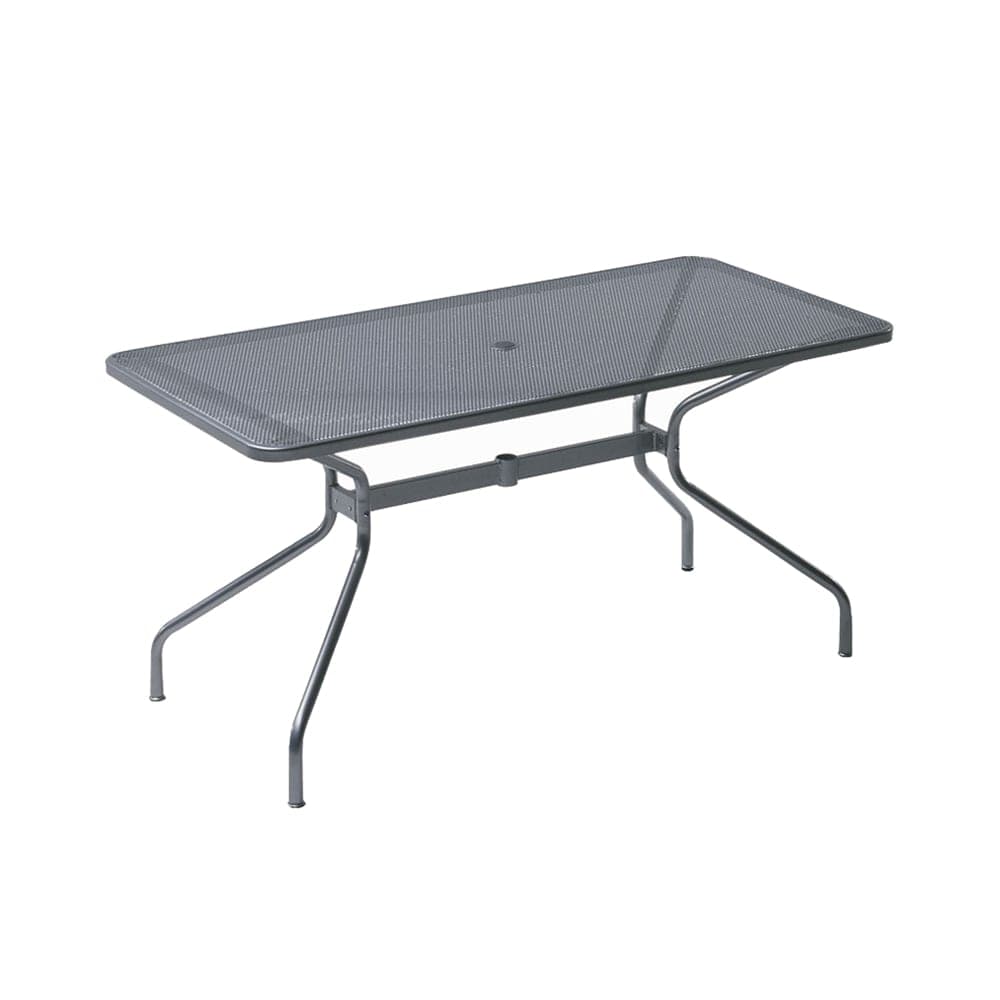 emu Rectangular Indoor/Outdoor Drink Table w/ Umbrella Hole - 48" x 32", Steel, Antique Iron (807)
