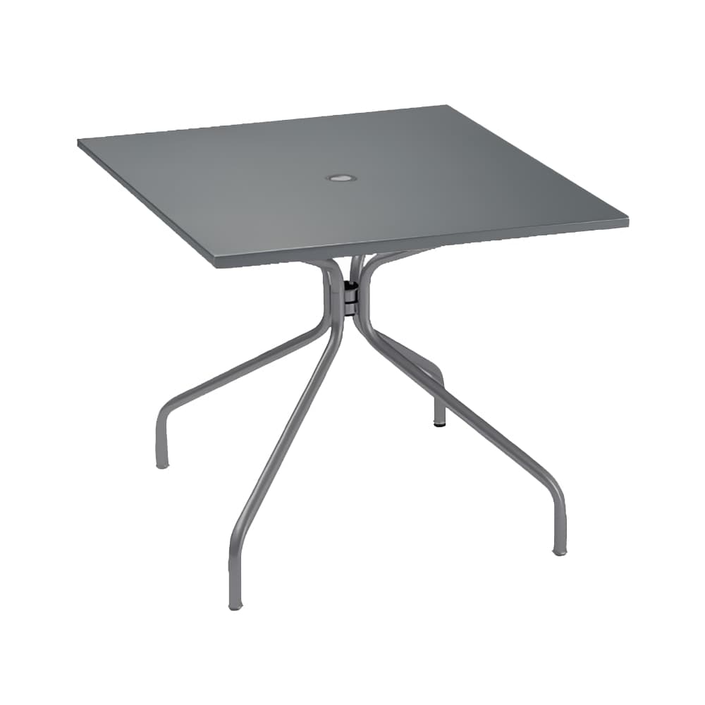 emu 36" Square Indoor/Outdoor Table w/ Umbrella Hole - Steel, Antique Iron (824)