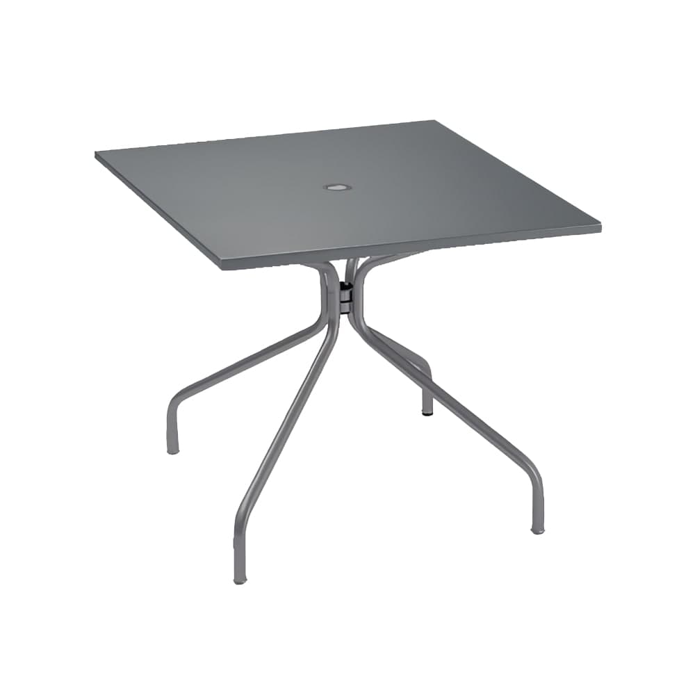 emu 32" Square Indoor/Outdoor Table w/ Umbrella Hole - Steel, Antique Iron (829)