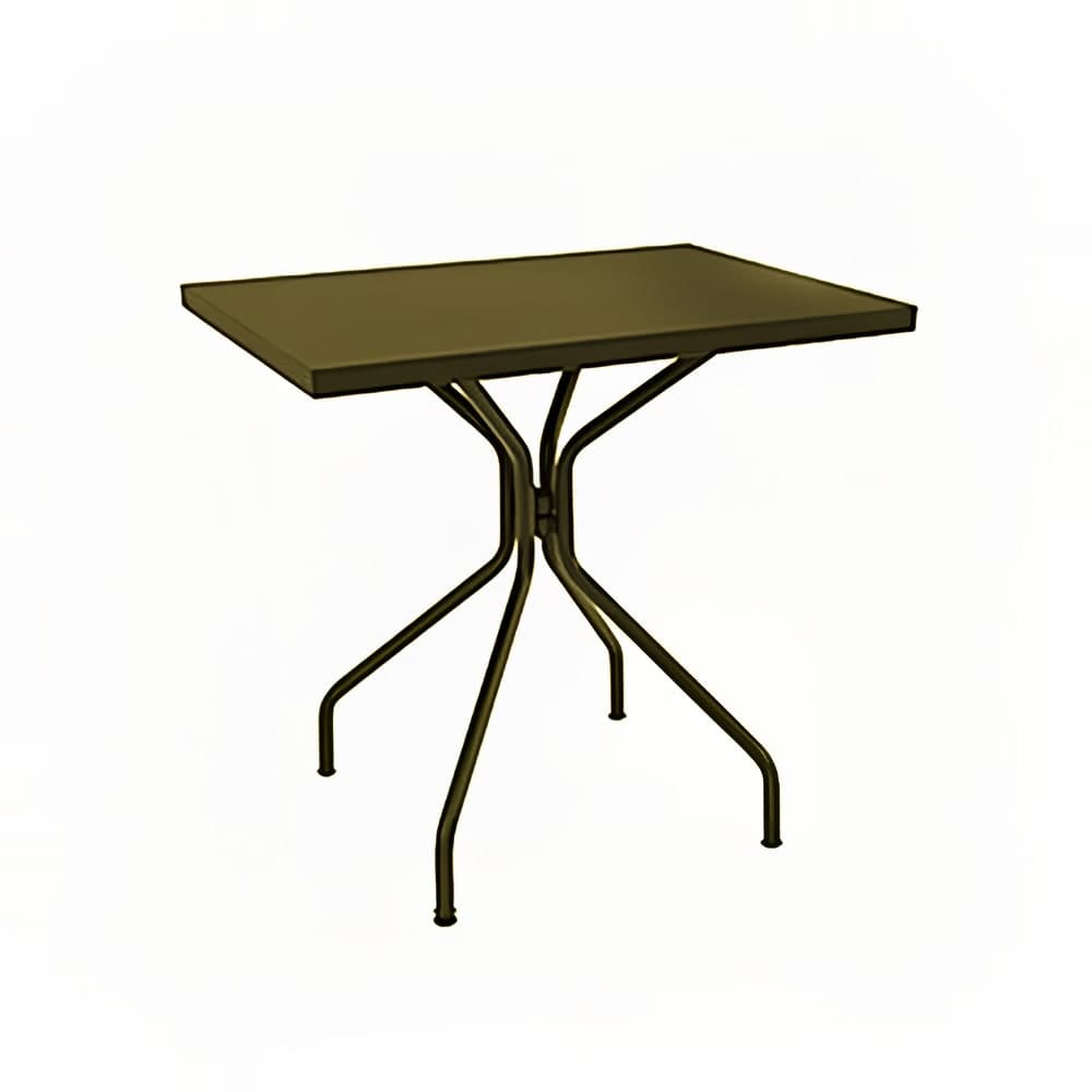 emu Rectangular Indoor/Outdoor Table - 24" x 32", Steel, Antique Bronze (847)