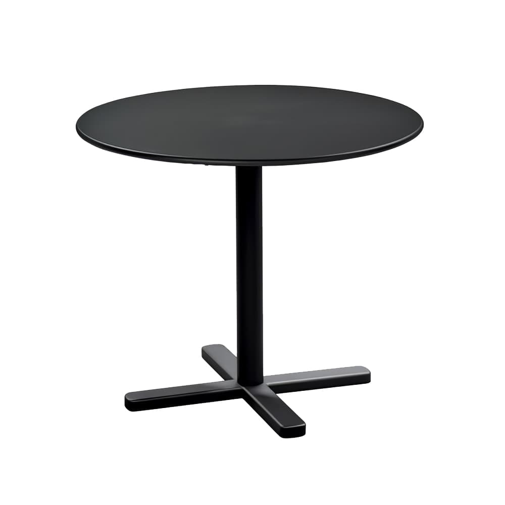 emu 32" Round Outdoor Dining Height Table - Steel, Black (849)