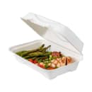 Eco Products Vanguard® Hinged Lid Food Container - 9" x 6" x 3", Molded Fiber (EP-B002NFA) thumbnail 2