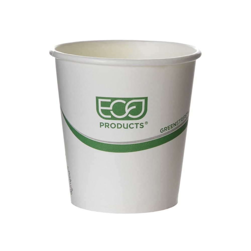 Eco Products GreenStripe® 10 oz Disposable Hot Cup - PLA, Printed (EP-BHC10-GS)
