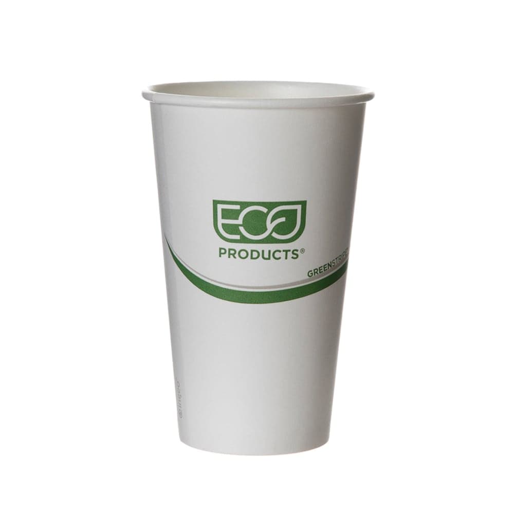 Eco Products GreenStripe® 16 oz Disposable Hot Cup - PLA, Printed (EP-BHC16-GS)