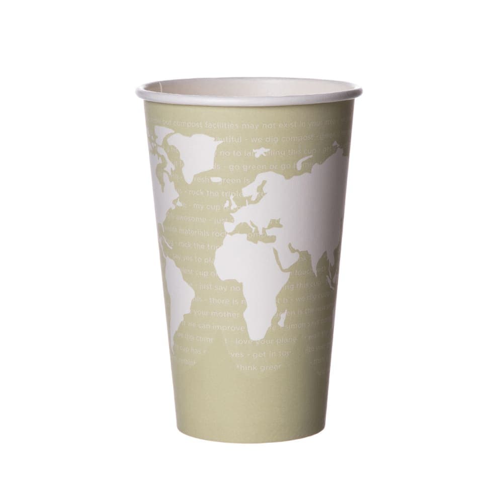 Eco Products World Art™ 16 oz Disposable Hot Cup - PLA, Printed (EP-BHC16-WA)