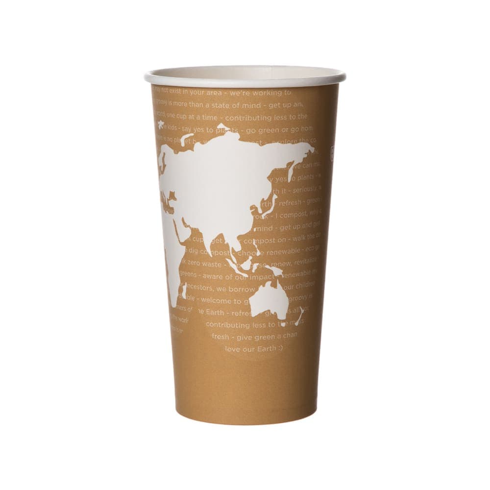 Eco Products World Art™ 20 oz Disposable Hot Cup - PLA, Printed (EP-BHC20-WA)