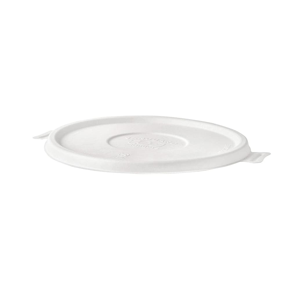 Eco Products WorldView™ Flat Lid Molded Fiber Bowls - Molded Fiber, White (EP-BLFLIDNFA)