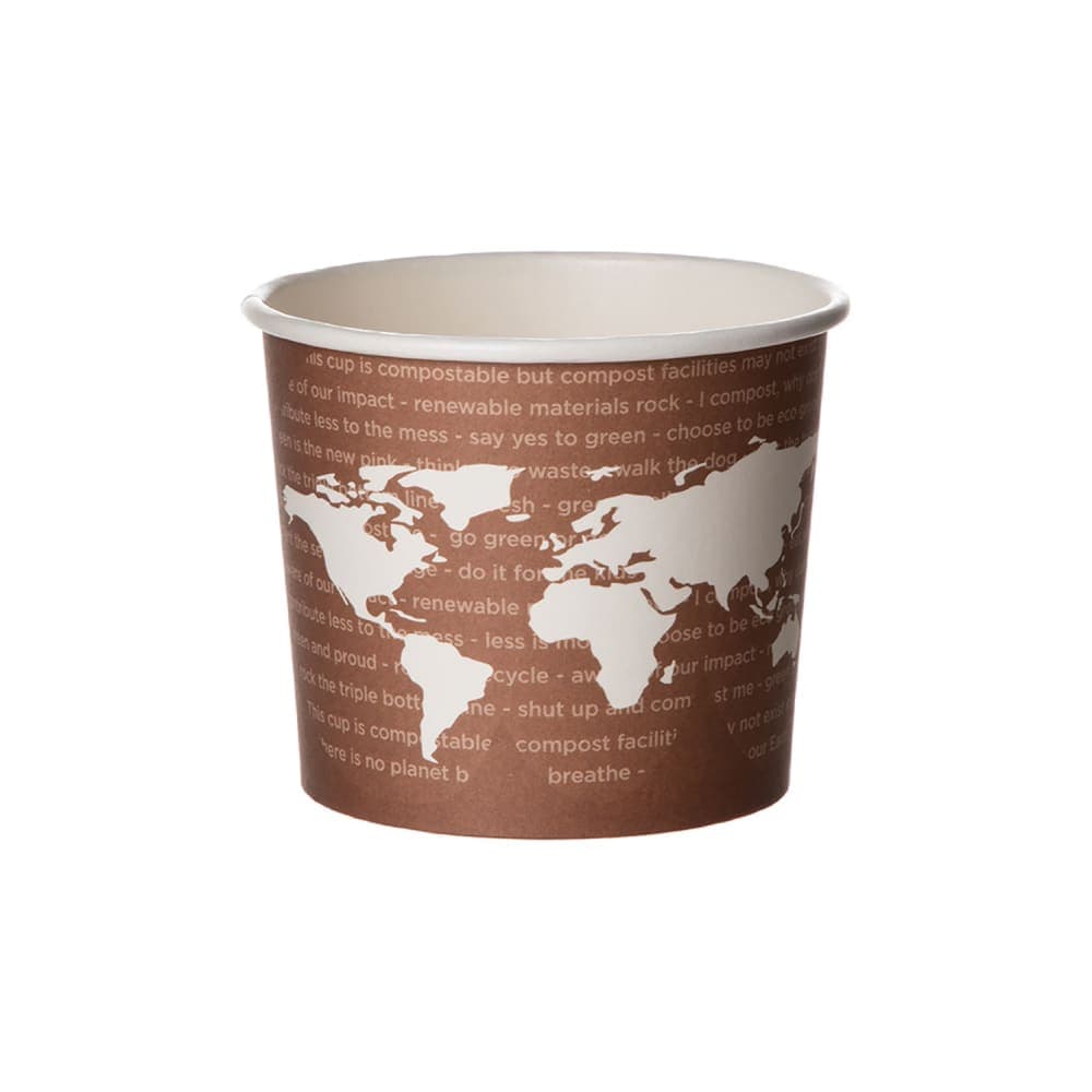 Eco Products 10 oz World Art™ Food Container - Paper, Brown (EP-BSC10-WA)