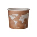 Eco Products 10 oz World Art™ Food Container - Paper, Brown (EP-BSC10-WA) thumbnail 2