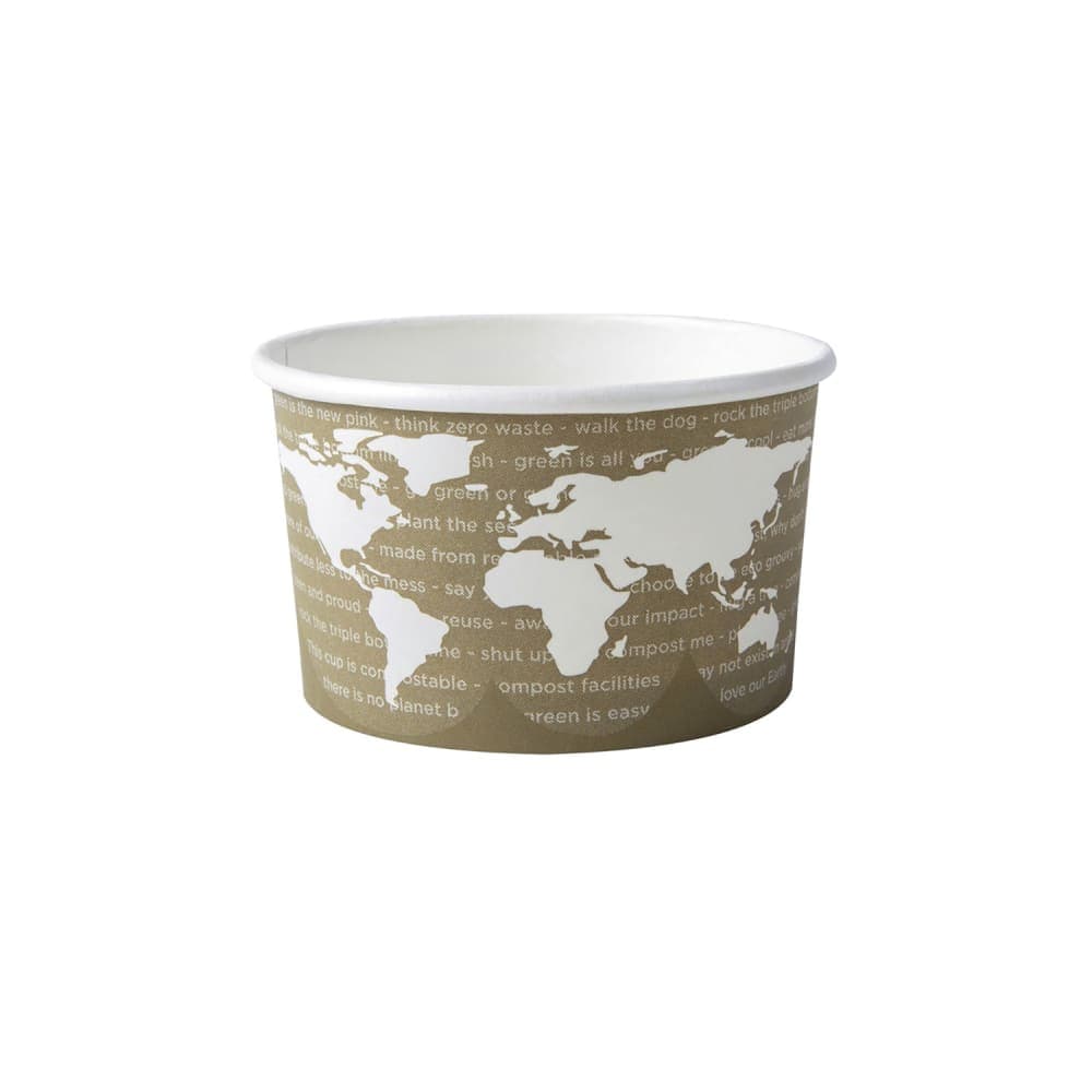 Eco Products 5 oz World Art™ Food Container - Paper, Green (EP-BSC5-WA)
