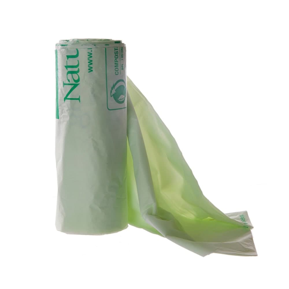 Eco Products 32 gal Trash Can Liner Bags - 48"L x 34"W, PBAT, Green (EP-CB45)