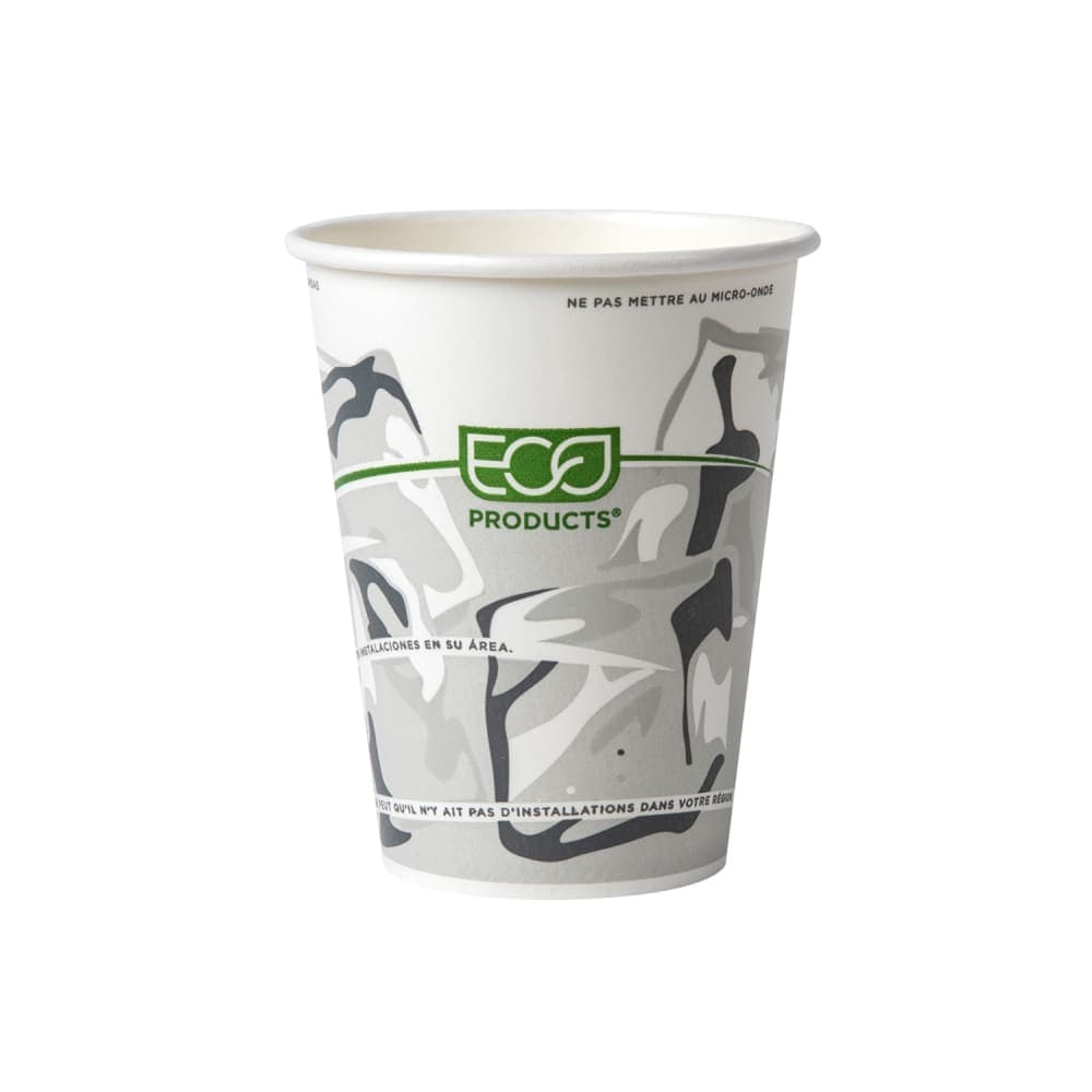 Eco Products 12 oz GreenStripe® Disposable Cold Cup - Paper, Printed (EP-CP12)