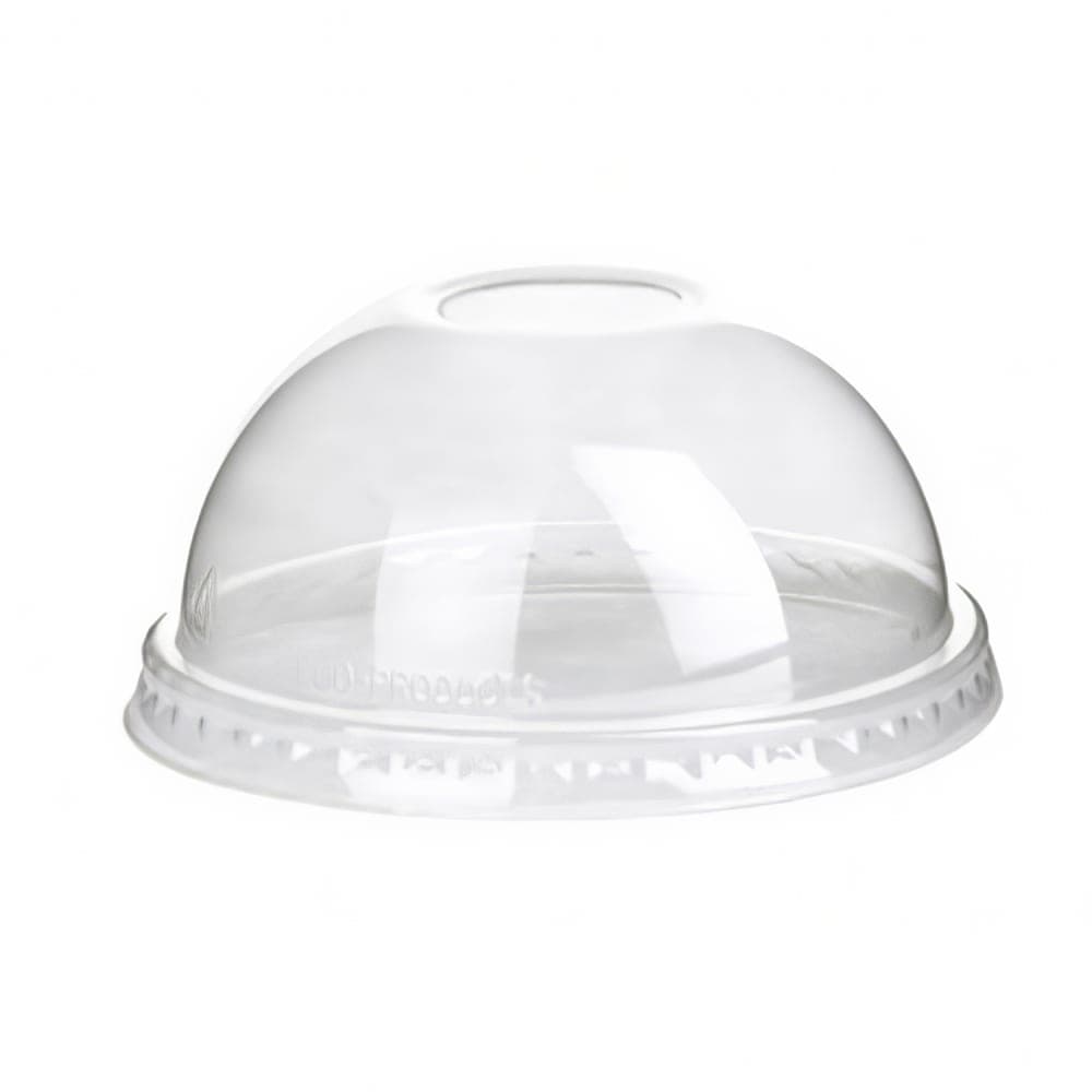 Eco Products GreenStripe® Dome Lid for 9 to 24 oz Cold Cups - PLA, Clear (EP-DLCC)