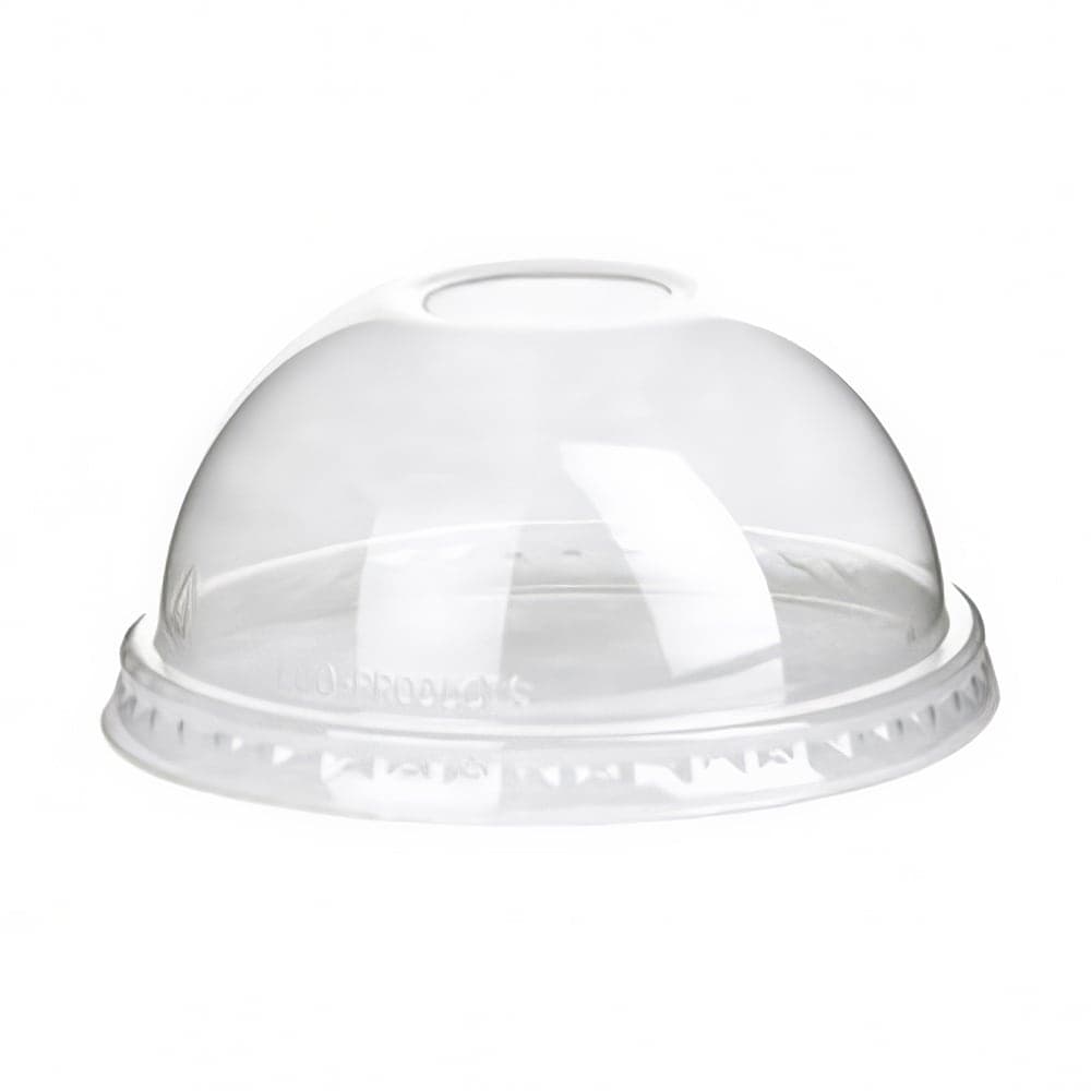 Eco Products BlueStripe™ Dome Lid for 9 to 24 oz Cold Cups - PET, Clear (EP-DLCC-R)