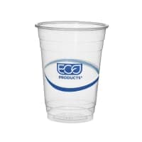 Eco Products BlueStripe™ Dome Lid for 9 to 24 oz Cold Cups - PET, Clear (EP-DLCC-R) thumbnail 2