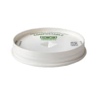 Eco Products GreenStripe® Flat Lid for 12 to 22 oz Cold Cups - PLA, Clear (EP-FLCC-22) thumbnail 3