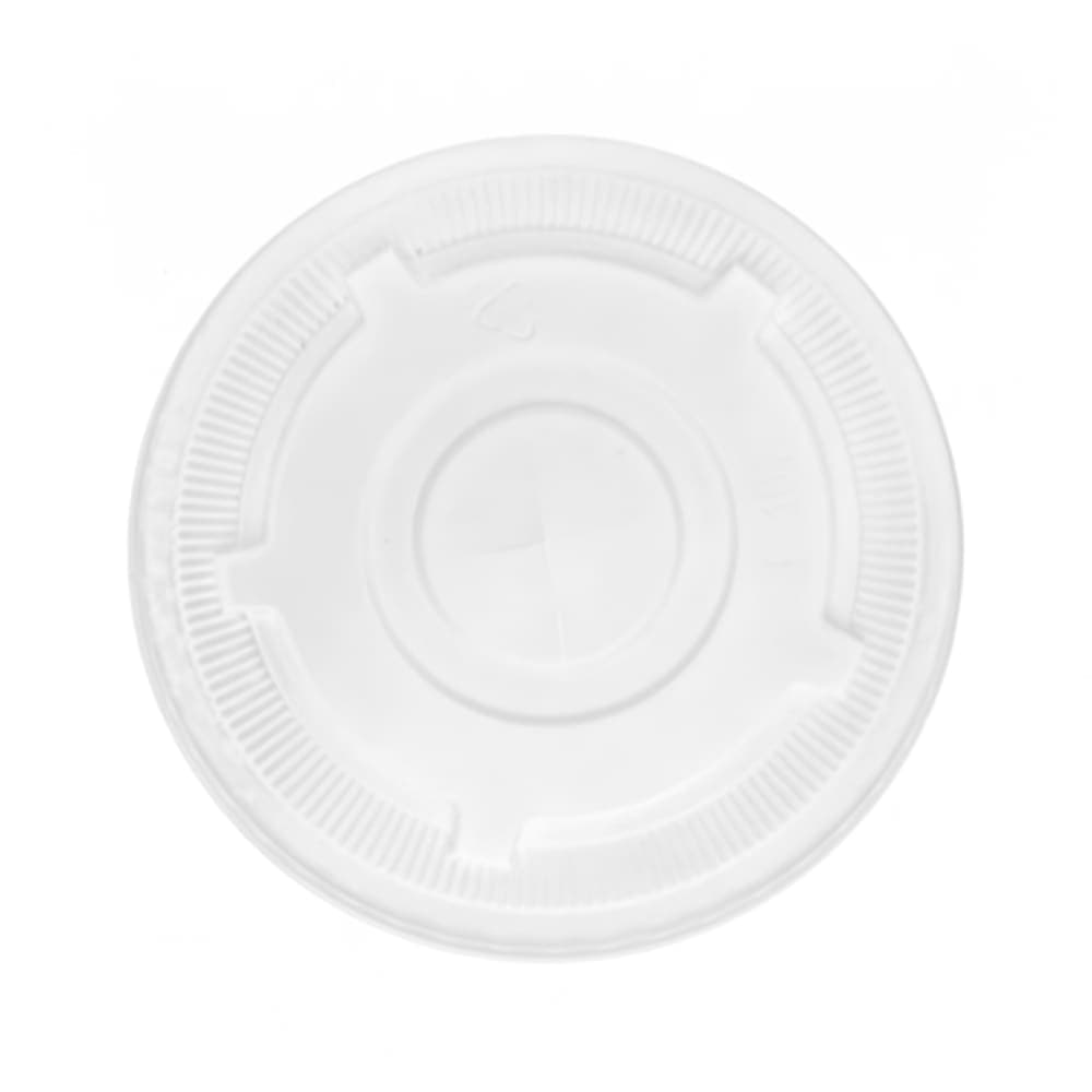Eco Products GreenStripe® Flat Lid for 28 & 32 oz Cold Cups - PLA, Clear (EP-FLCC-32)