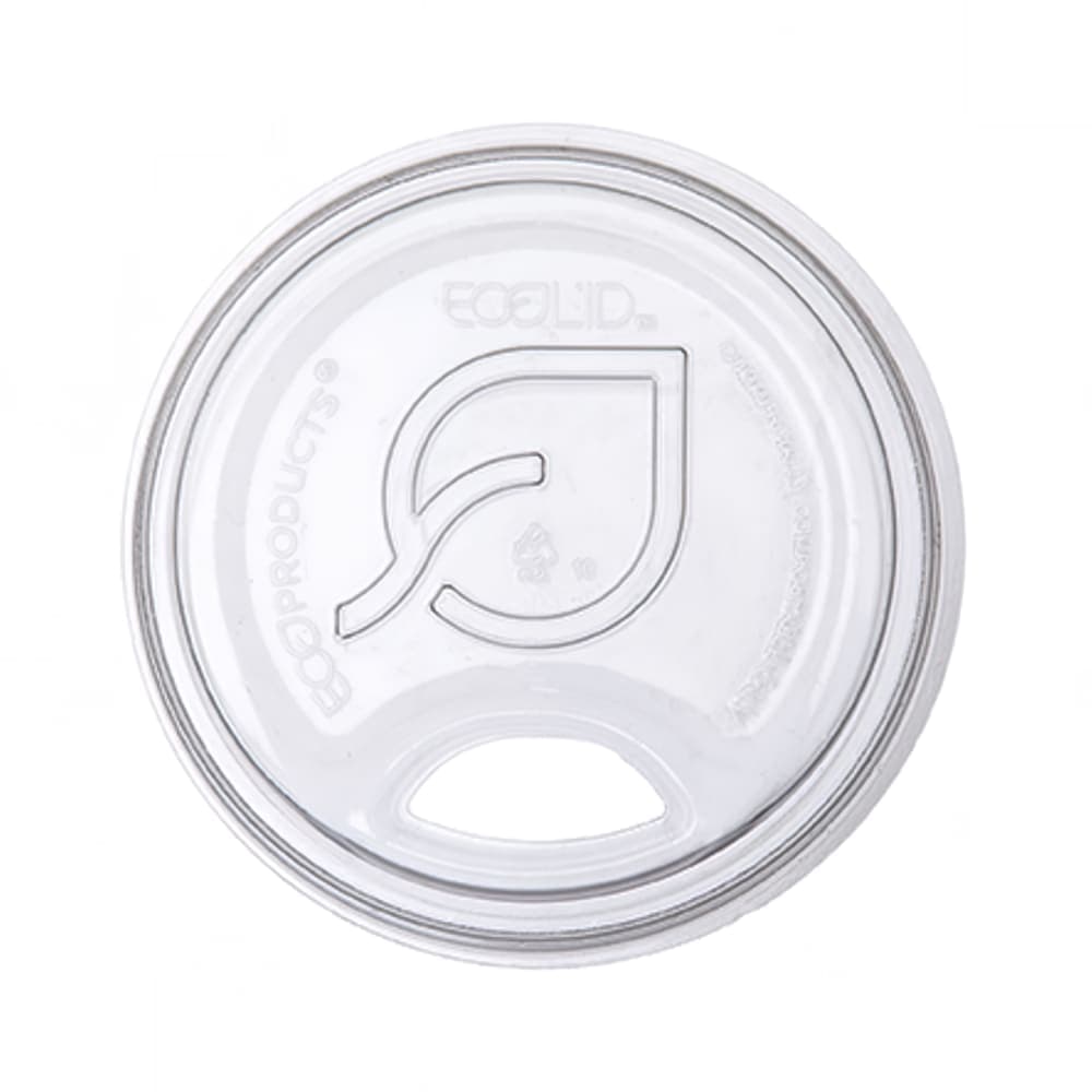 Eco Products GreenStripe® Flat Lid for 12 to 22 oz Cold Cups - PLA, Clear (EP-FLCS22)