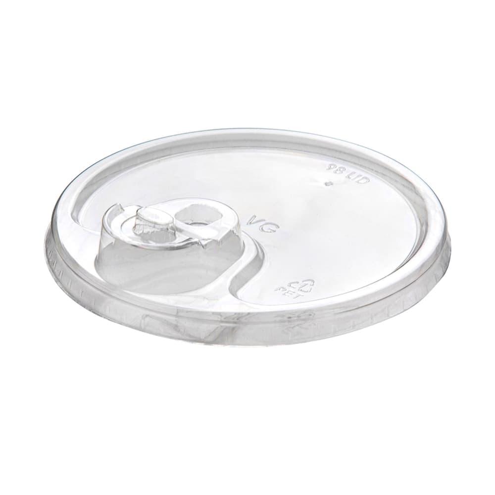 Eco Products BlueStripe™ Flat Lid for 9 to 24 oz Cold Cups - PET, Clear (EP-FLCS-R)
