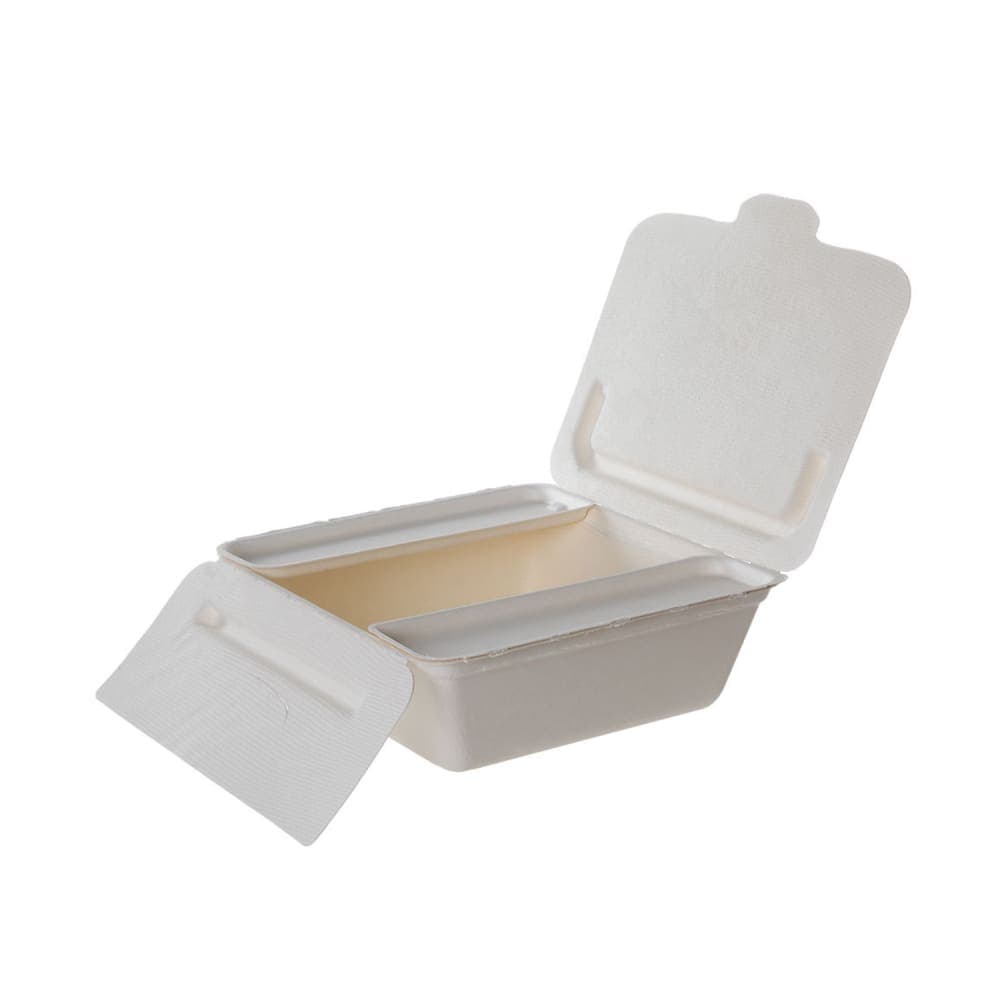 Eco Products 58 oz Vanguard® Folia™ Take-Out Container - Molded Fiber, White (EP-FSC58NFA)