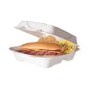 Eco Products (3) Compartment Hinged Lid Food Container - 8" x 8" x 3", Molded Fiber (EP-HC83) thumbnail 2