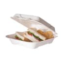 Eco Products Vanguard® Hinged Lid Food Container - 9" x 9" x 3", Molded Fiber (EP-HC91NFA) thumbnail 2