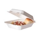 Eco Products Hinged Lid Food Container - 8" x 8" x 3", Molded Fiber (EP-HCL81) thumbnail 2