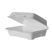 Eco Products Hinged Lid Food Container - 9" x 6" x 3", PLA (EP-LC96) thumbnail 3