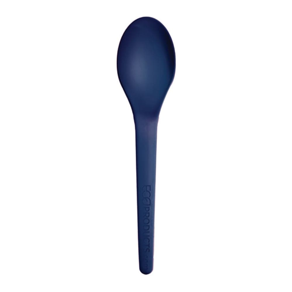 Eco Products 6" Plantware® Disposable Spoon - PLA, Blue (EP-S013BLU)