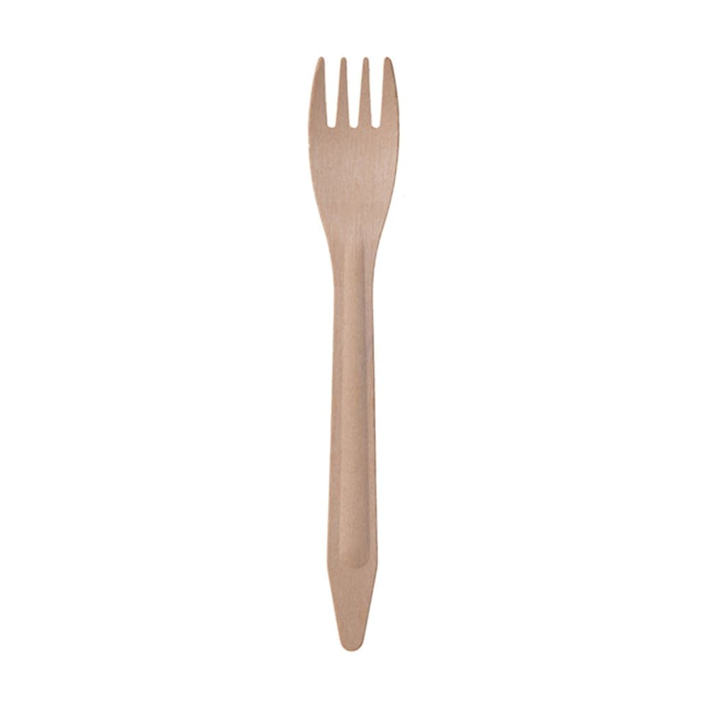 Eco Products 6 1/2" Disposable Fork - Birch Wood (EP-S212)
